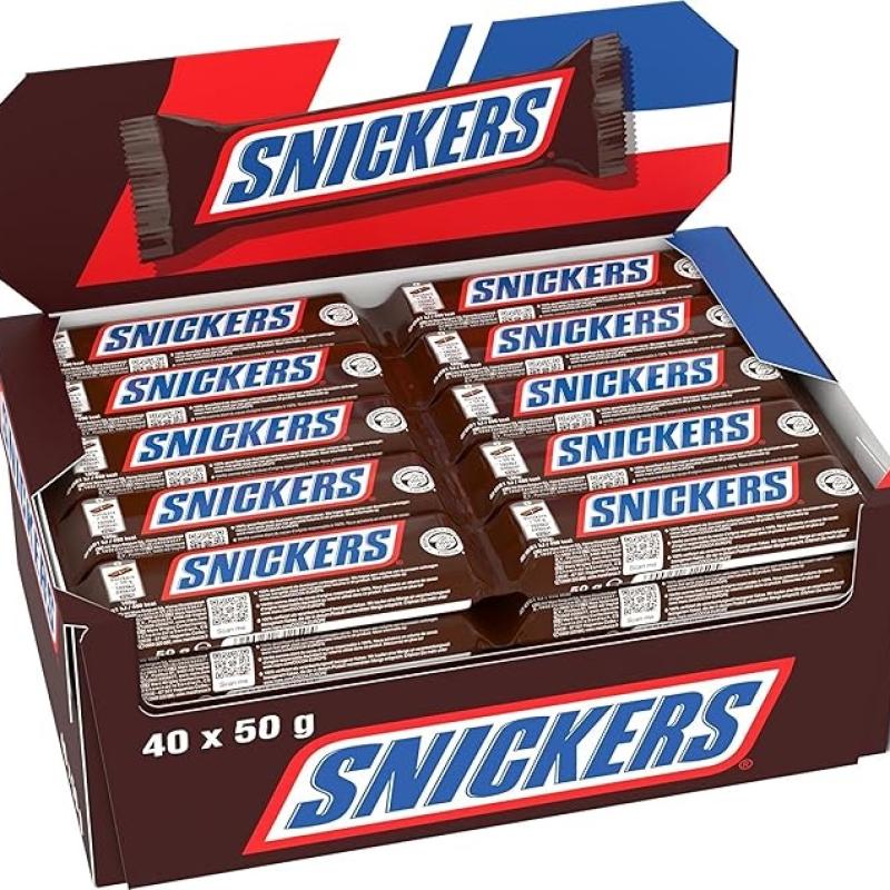 Čokoládová tyčinka Snickers 50g (krabička 40x50g)