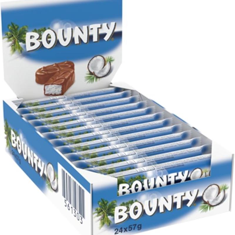 Čokoládová tyčinka Bounty 57g (krabička 24x57g)