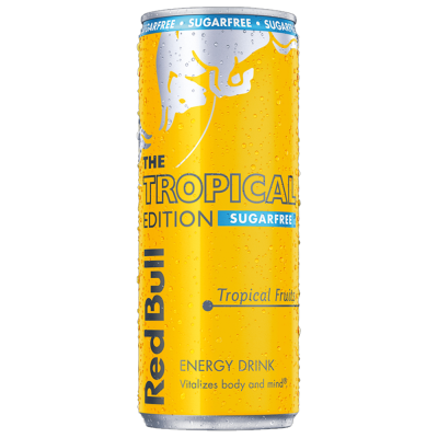 Red Bull 250 ML – tropická edice bez cukru