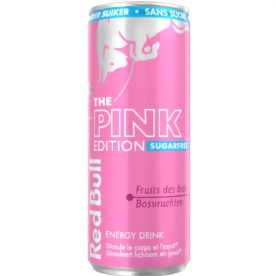 Red Bull 250 ML – Pink Edition – lesní plody (lesní plody) – bez cukru