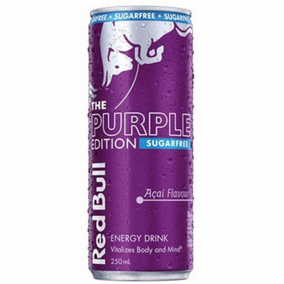 Red Bull 250 ml – Purple Edition – Bez cukru (příchuť Acai)